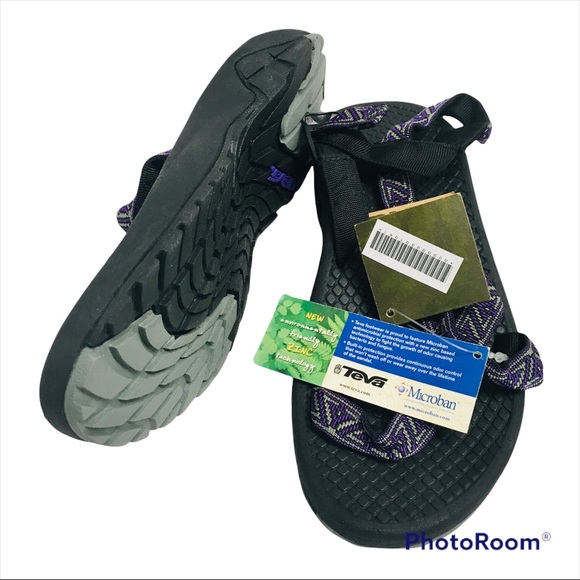 NWT Teva Women's Casual Athletic Hiking Sandals Size 8 Purple/Grey/Black NEW - Picture 9 of 13